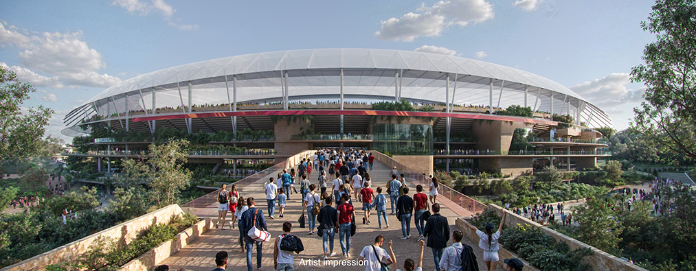 Brisbane Stadium - main entrance